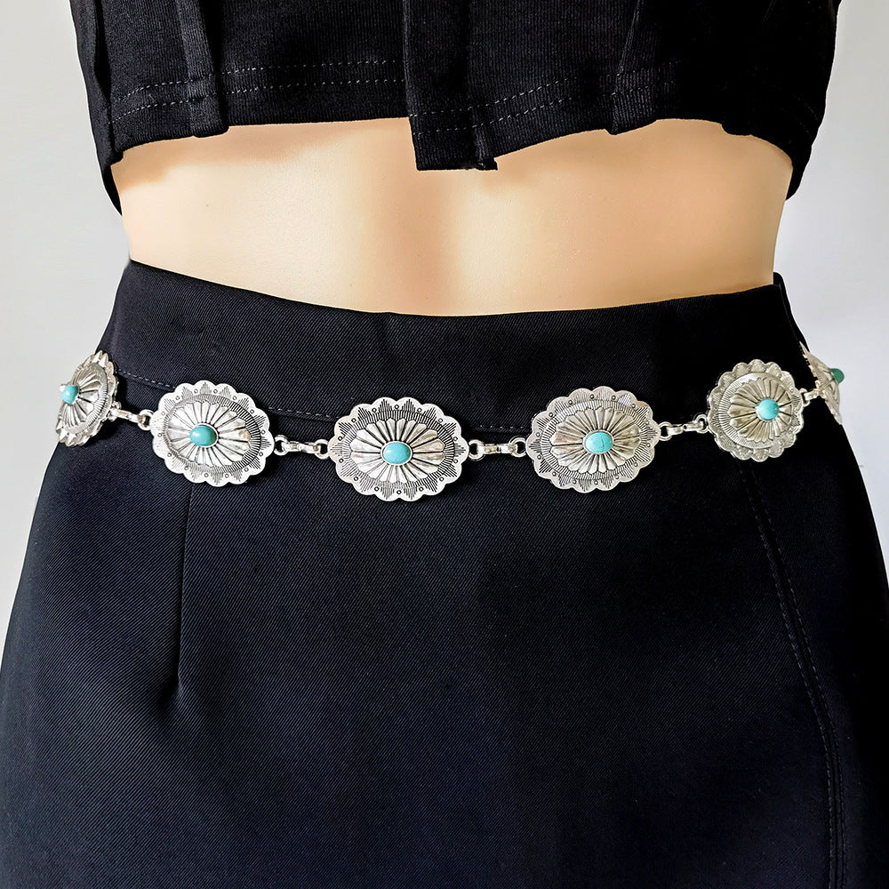 Antique Blue Waist Chain