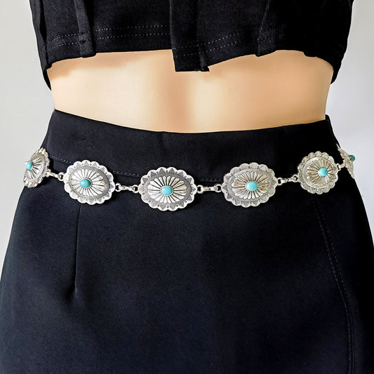 Antique Blue Waist Chain