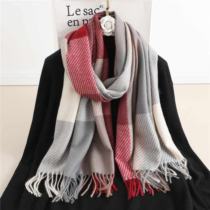 Checkmate Cashmere Scarf