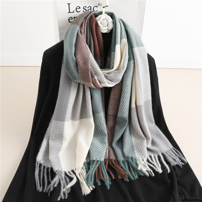 Checkmate Cashmere Scarf