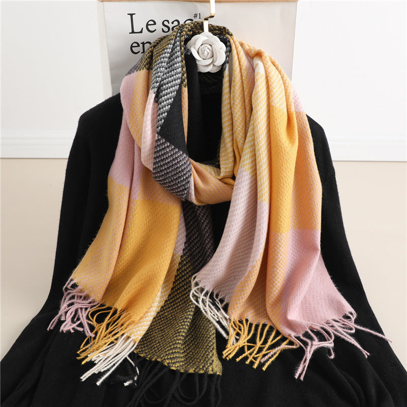 Checkmate Cashmere Scarf