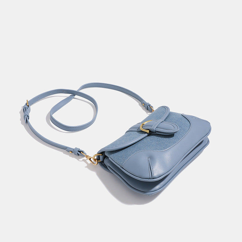 Mystic Blue Vintage Shoulder Bag