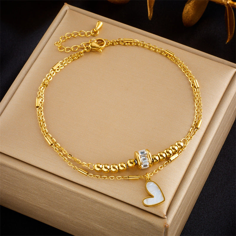 Boho Heart Anklet