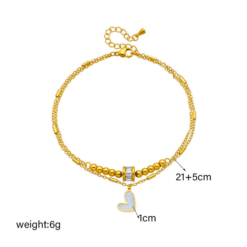 Boho Heart Anklet