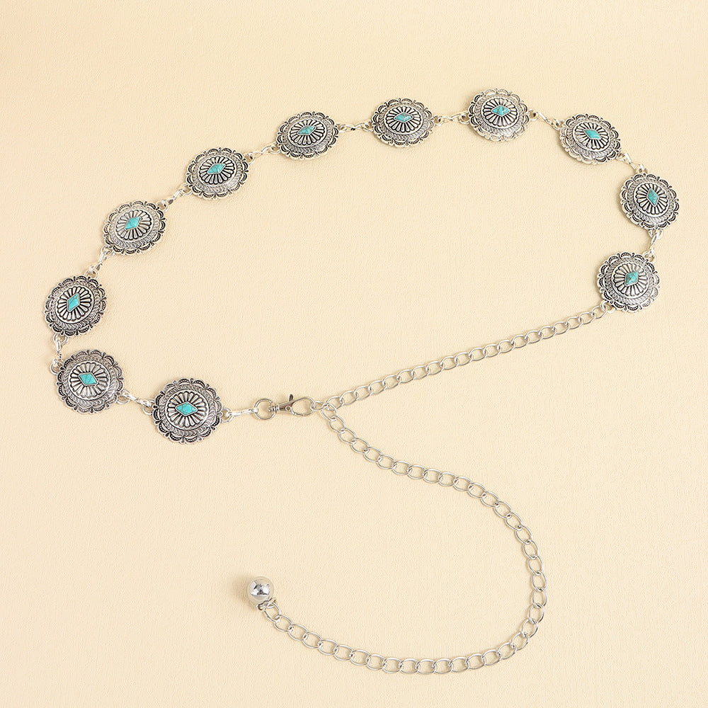 Antique Blue Waist Chain