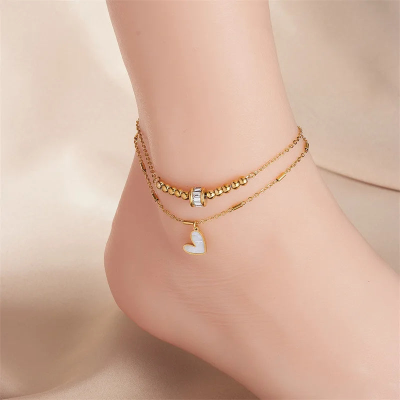 Boho Heart Anklet