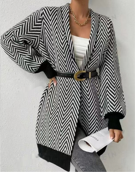 Livia Striped Cardigan