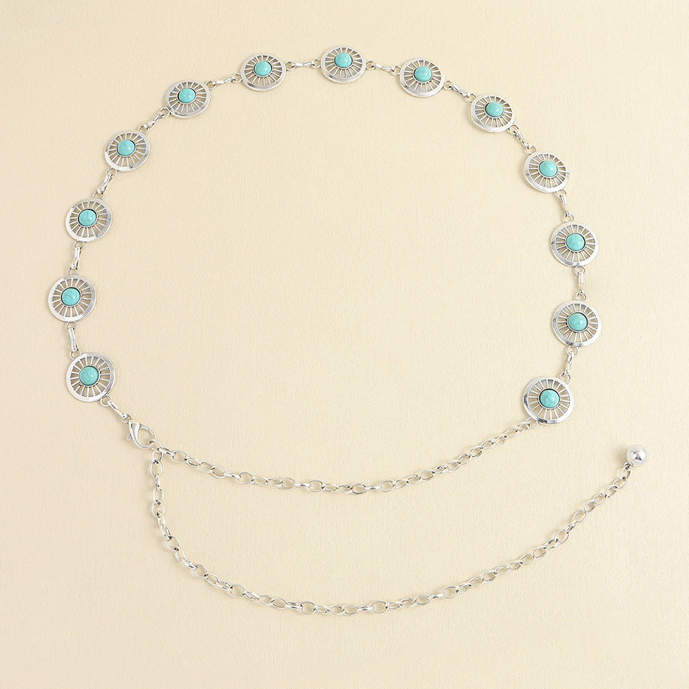 Antique Blue Waist Chain