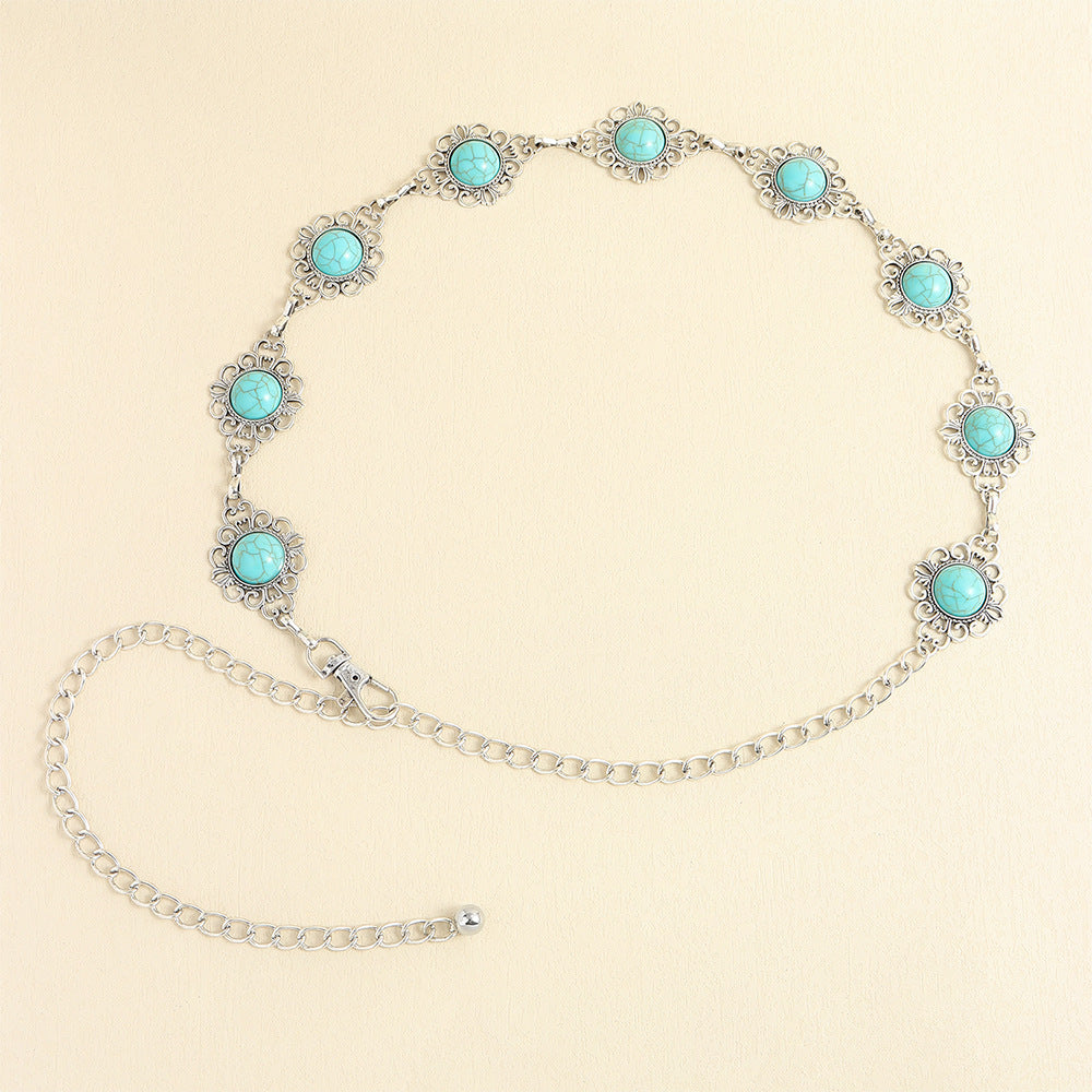 Antique Blue Waist Chain