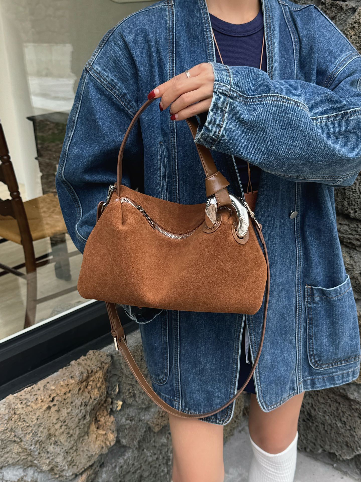 Elara Suede Bag