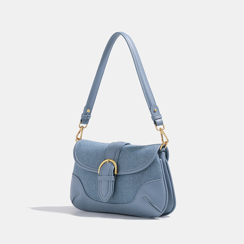 Mystic Blue Vintage Shoulder Bag