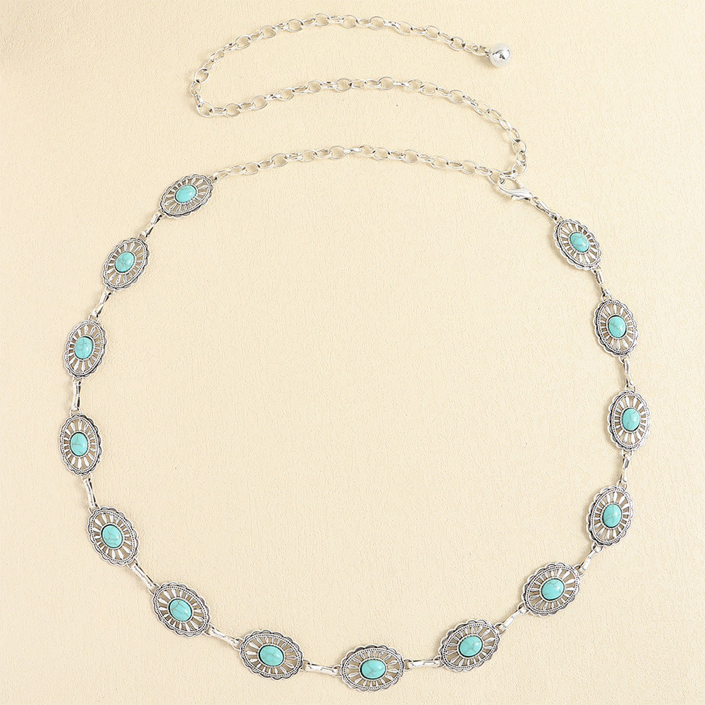 Antique Blue Waist Chain