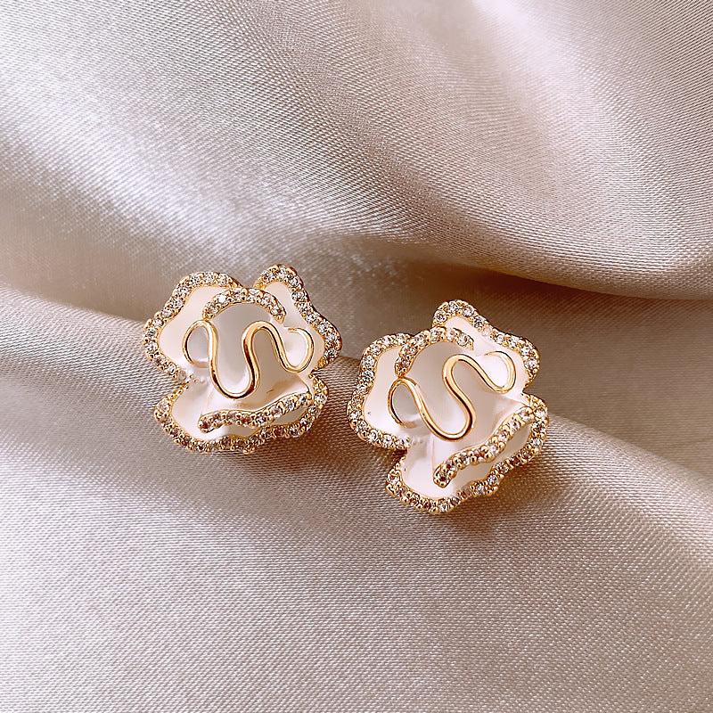 Camellia Luxe Studs