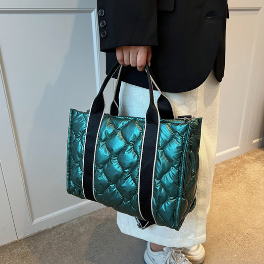 Rhombus Quilted Tote