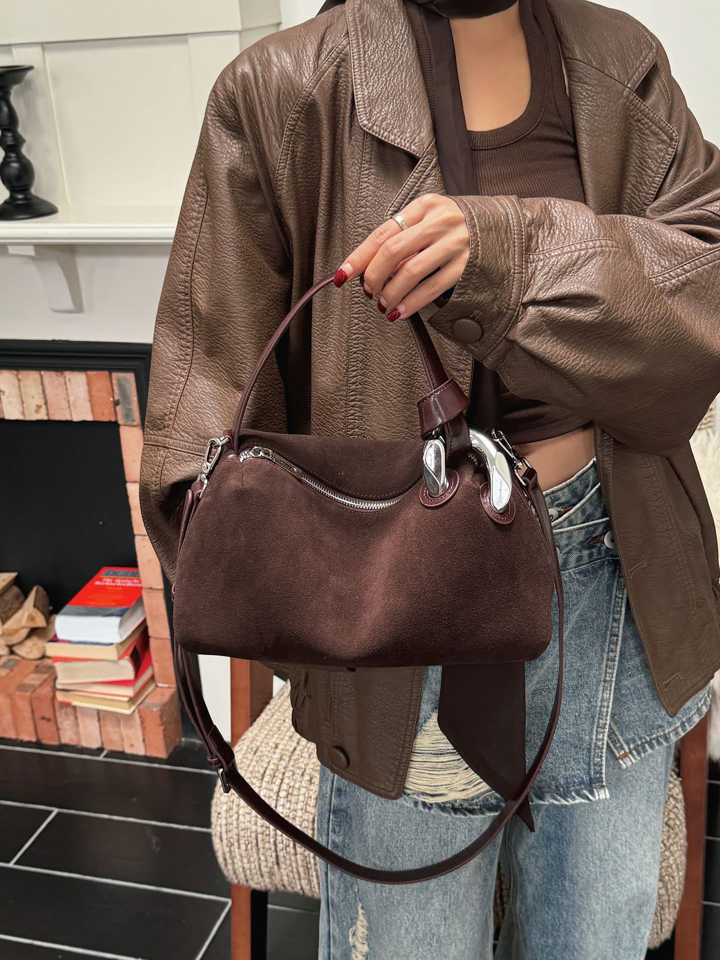 Elara Suede Bag