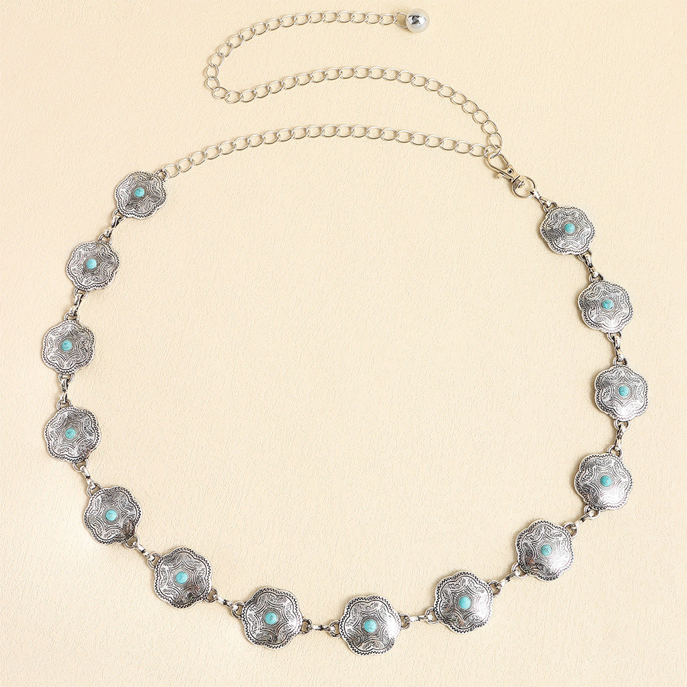 Antique Blue Waist Chain