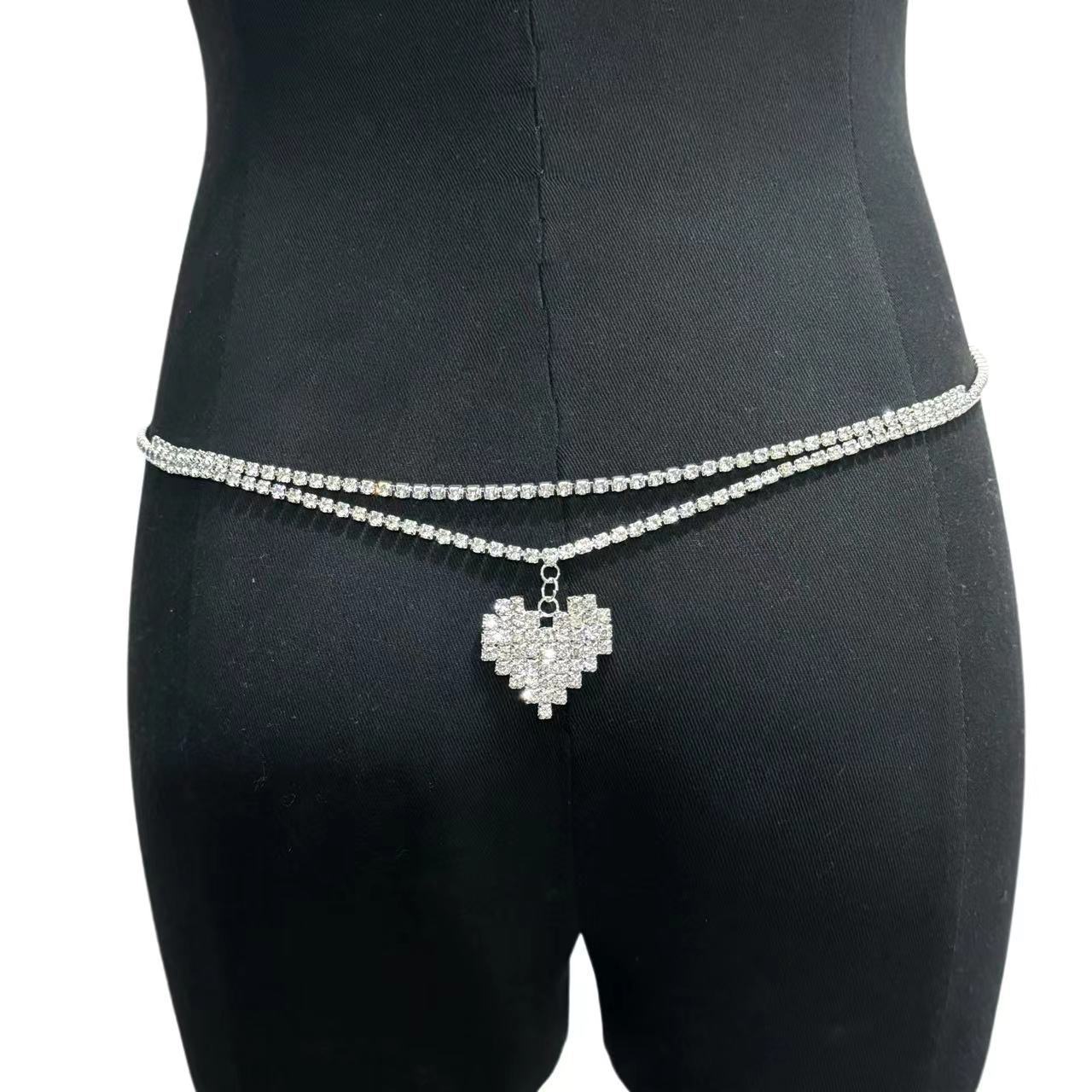 Sensual Heart Pendant Waist Chain